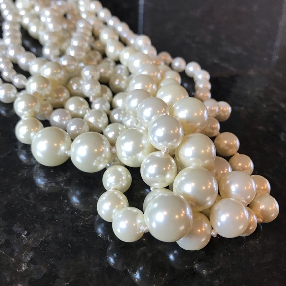 New J.Crew Pearl Twisted Hammock Necklace - Picture 2 of 15